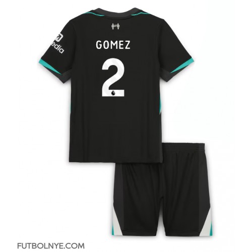 Camiseta Liverpool Joe Gomez #2 Visitante Equipación para niños 2024-25 manga corta (+ pantalones cortos)